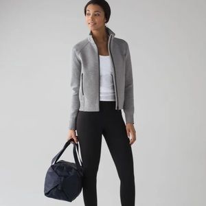 Lululemon NTS Jacket Heathered Medium Grey / Black Size 6